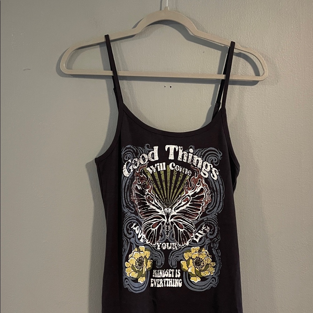 Forever 21 Black Graphic Mini Dress Size M - Picture 2 of 5